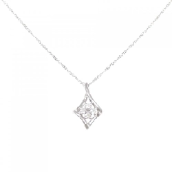 K18WG/750WG Dây chuyền kim cương 0.10CT - Hàng hiệu Chính hãng