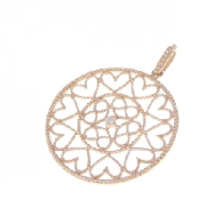 K10PG Mặt dây chuyền hình trái tim - Hàng hiệu Authentic