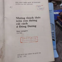 Sách: Những thách thức trên con đường cải cách ở Đông Dương (A3) Tác giả: Borje Ljunggren 681329