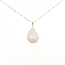 K18YG Mabe Pearl Necklace - Hàng hiệu Authentic