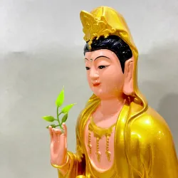 Tượng Phật Quan Thế Âm Bồ Tát Ngồi 30 vàng composite 787164