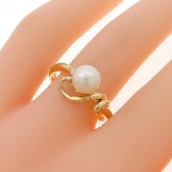 Nhẫn ngọc trai Akoya K18YG 6.2mm - Hàng hiệu Chính hãng 854303