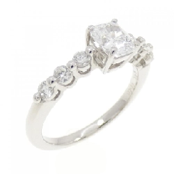 Nhẫn kim cương PT950 0.70CT D SI1 cắt hình fancy - Hàng hiệu Authentic