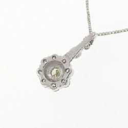 K18WG Hoa Đá Kim Cương Dây Chuyền 0.257CT - Hàng hiệu Chính hãng 860434