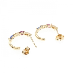 K18YG Đá màu Bông tai - Hàng hiệu Chính hãng 866522