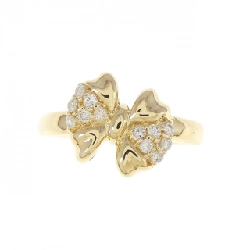 Nhẫn kim cương K18YG hình ruy băng 0.15CT 672953