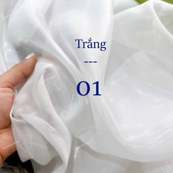 5m ORGANZA Vải Voan Tơ Óng ORGANZA Hàng Chính Phẩm Loại 1