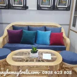 Sofa mây phòng khách nhỏ gọn 610430