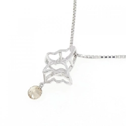 K18WG Bướm Kim Cương Dây Chuyền 0.20CT - Hàng hiệu Chính Hãng 862716