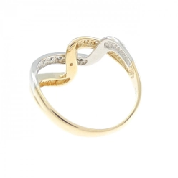 Nhẫn kim cương K18YG/PT900 0.13CT - Hàng hiệu Authentic 848373