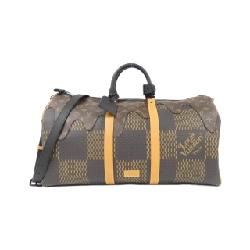 Túi xách Boston Louis Vuitton Damier Giant (LV Squared) Keepall Bandoulière 50cm N40360 - Hàng hiệu Authentic