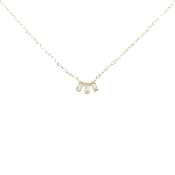 Dây chuyền kim cương K18YG 0.04CT - Hàng hiệu chính hãng