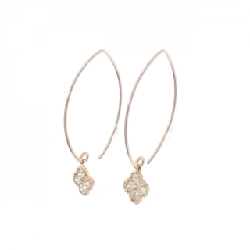 K18PG Bông tai hoa kim cương 0.40CT - Hàng hiệu Chính hãng 865732