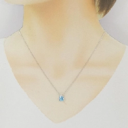 K18WG Blue Topaz Necklace - Hàng hiệu Authentic 860549