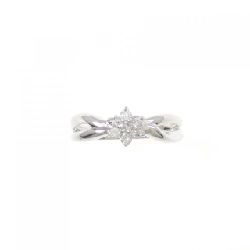 Nhẫn kim cương hoa K18WG 0.11CT - Hàng hiệu Authentic 850900