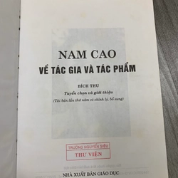 Nam cao về tác gia và tác phẩm. 10a1 545186