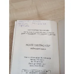 [Phiên Chợ Sách Cũ] Người Thường Gặp (2001) - Trần Đăng Khoa S1507 504668