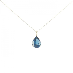 K18YG/K10YG Ngọc Topaz Xanh Dương Dây Chuyền 1.0CT - Hàng hiệu Chính hãng