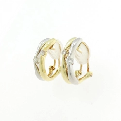 K18YG/PT900 Bông tai/Khuyên tai kim cương 0.20CT - Hàng hiệu Chính hãng 871147