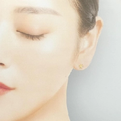 K18YG Bông tai Kim cương 0.02CT - Hàng hiệu Chính hãng 873077