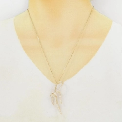 K18YG Dây chuyền kim cương hình ruy băng 2.28CT - Hàng hiệu Chính hãng 847243