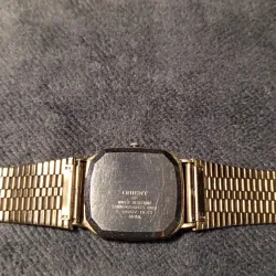 Đồng hồ si nhật bản Orient dáng tank bọc vàng cả dây khoaast 751891