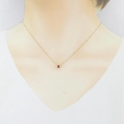 K18YG Dây chuyền Ruby - Hàng hiệu Chính hãng 856404