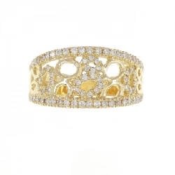 Nhẫn kim cương K18YG 0.44CT 671824