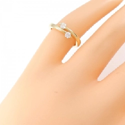 Nhẫn nhẫn ngón tay kim cương K18YG 0.15CT 672651