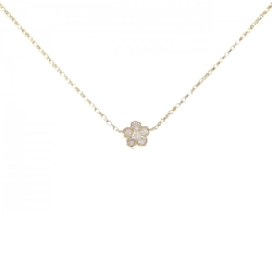 K18YG Hoa Kim Cương Dây Chuyền 0.10CT - Hàng hiệu Chính hãng