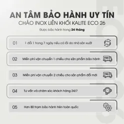 🍳 Chảo Rán Inox Liền Khối KALITE ECO26 – Inox 304 An Toàn, Bắt Từ Cực Tốt 782523