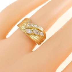 Nhẫn kim cương K18YG 0.26CT 672726