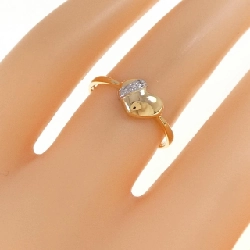 Nhẫn kim cương hình trái tim K18YG/PT900 0.02CT 671513