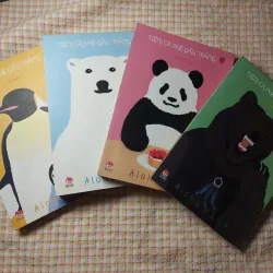 COMBO 4 CUỐN TIỆM CÀ PHÊ GẤU TRẮNG - DÂU TÂY, DƯA LƯỚI, XOÀI..