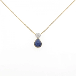 Dây chuyền Sapphire 750YG/750WG 5.99CT - Hàng hiệu Chính hãng