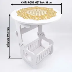 BÀN TRÒN DECOR  ĐẦU GƯỜNG PHÒNG KHÁCH