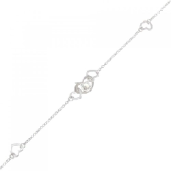 K10WG Heart Cubic Bracelet - Hàng hiệu Authentic 871024