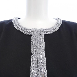 【Mã giảm giá】Áo khoác không cổ CHANEL 643803