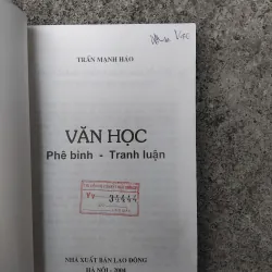 Văn học phê bình tranh luận của Trần Mạnh Hảo  1022829