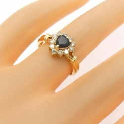 Nhẫn Sapphire hình trái tim K18YG 0.63CT - Hàng hiệu Chính hãng 849306