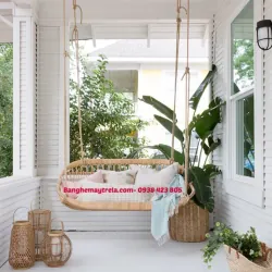 Ghế xích đu đôi mây tre đan 747237