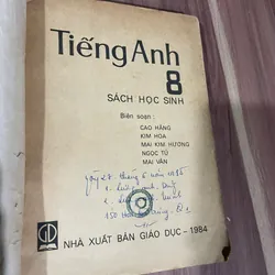 English 8, 8 SÁCH HỌC SINH, in năm 1984 697116