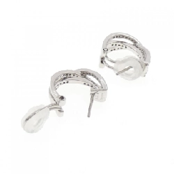 K18WG Bông tai kim cương 0.50CT - Hàng hiệu Chính hãng 866495