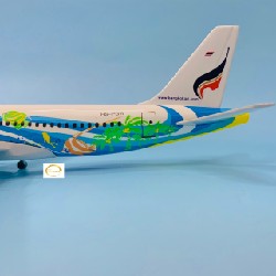 MÔ HÌNH MÁY BAY 20CM BANGKOK AIR A320 AIRBUS CAO CẤP CÓ BÁNH XE TỈ LỆ CHUẨN ĐẸP 8215