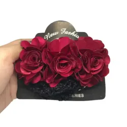 Kẹp búi tóc lưới đính bông thời trang công sở nhà hàng đủ màu 798819