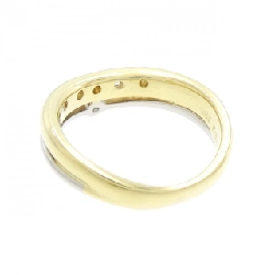 Nhẫn kim cương K18YG/PT900 0.10CT 670405