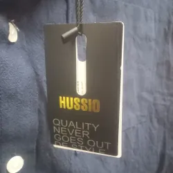 Áo sơ mi hussio dài tay xanh navy size XL 747939