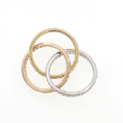 Nhẫn kim cương Full Eternity ba màu K18 1.91CT - Hàng hiệu Authentic 846910