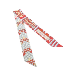 Khăn quàng cổ Hermes COLLIERS DE CHIENS REMIX Twilly 063154S