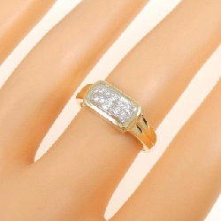 Nhẫn kim cương K18YG/PT900 666703